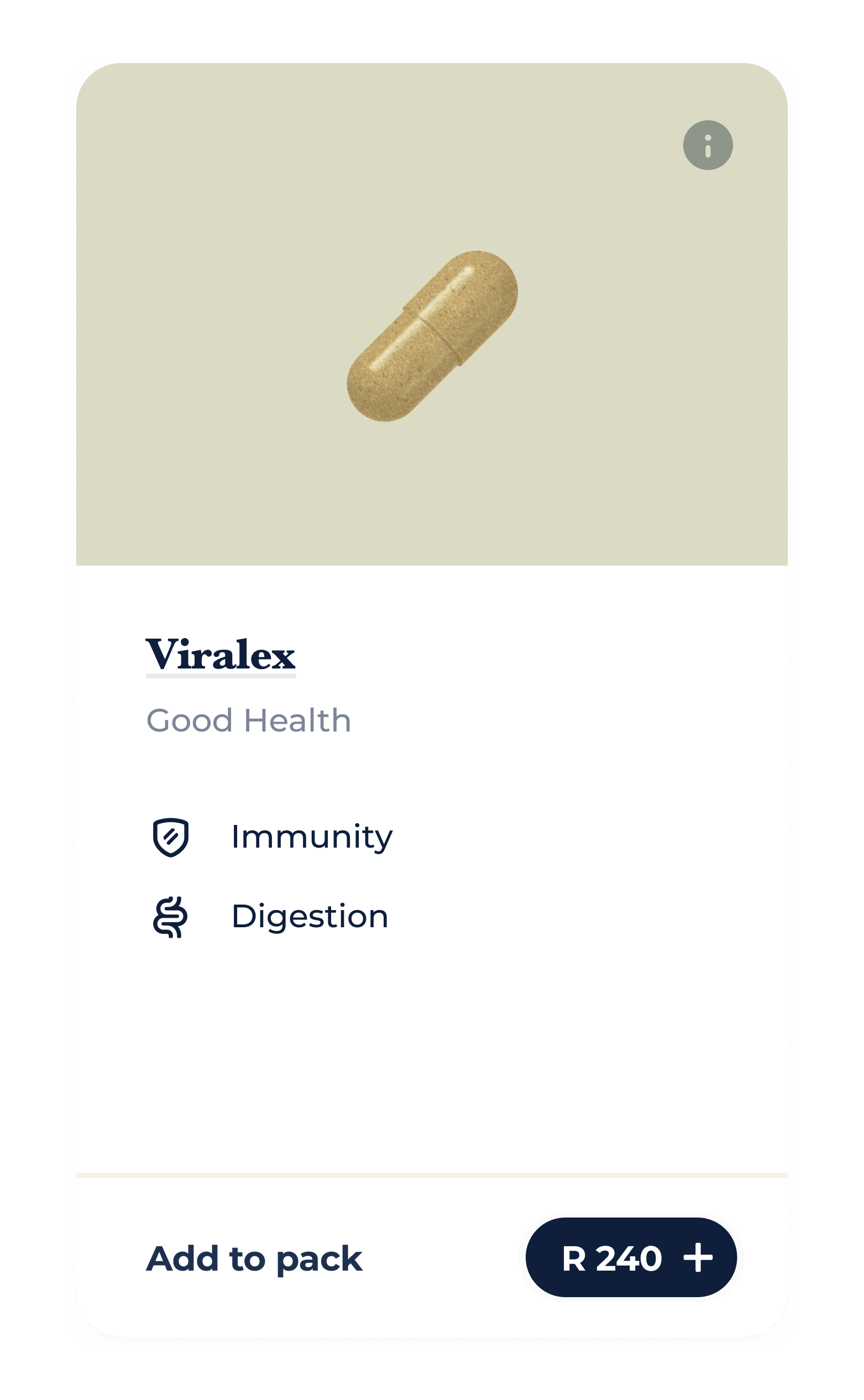 Capsule supplement card